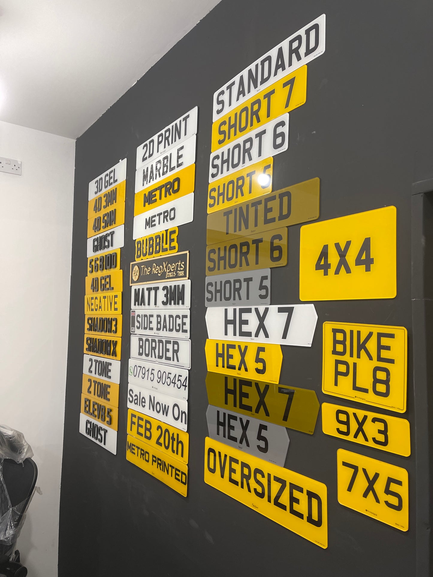 Adding Short Plate / Hex / Lambo / Oversized Plate To Your Order