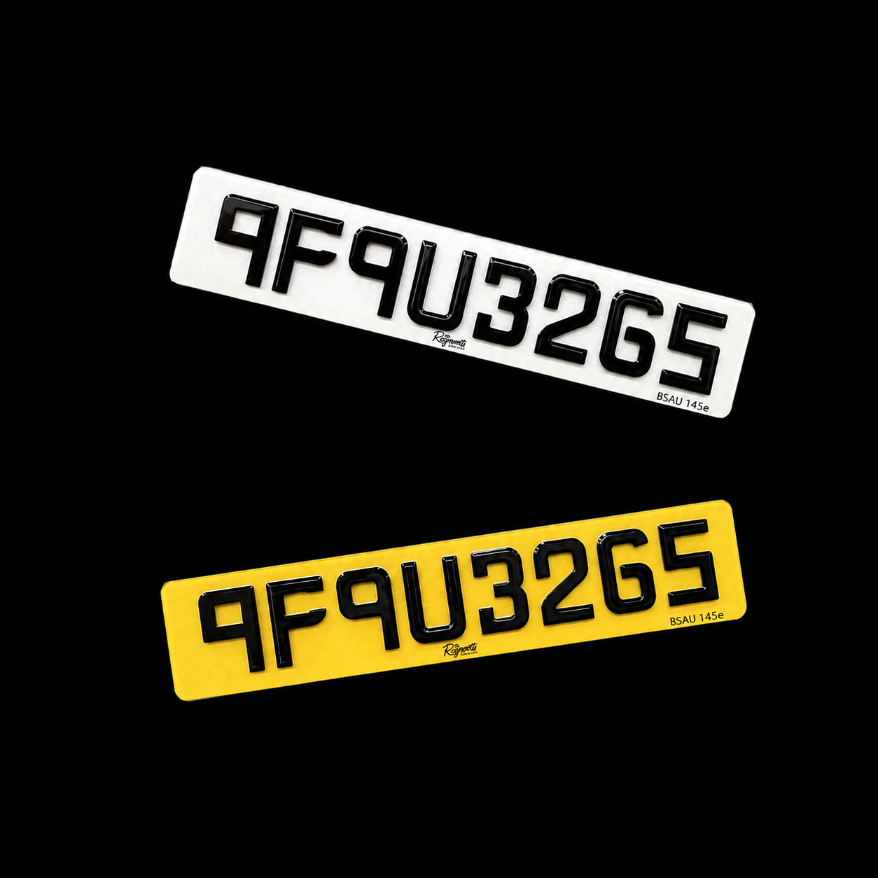 Custom Altered Letters Plate