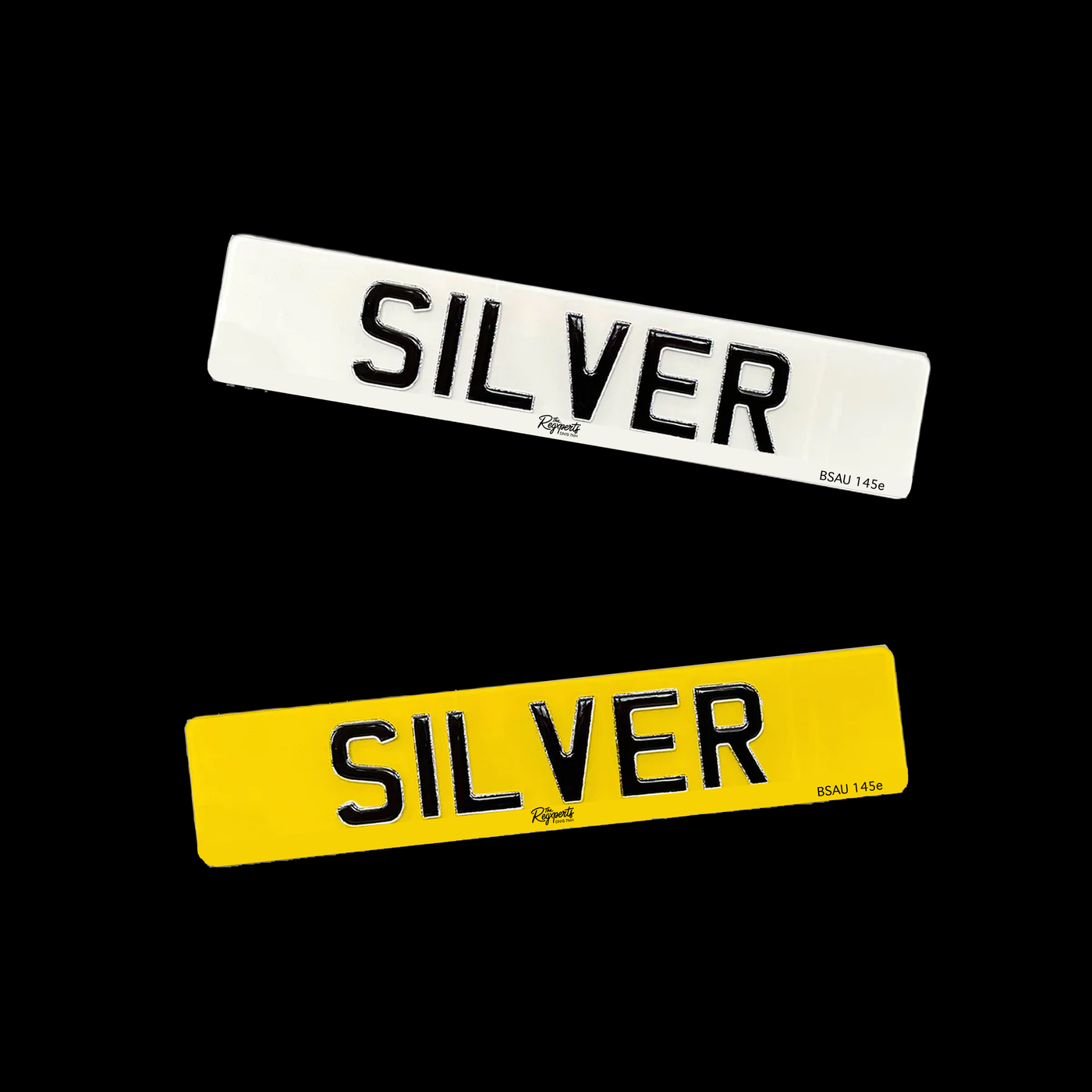 Silver Number Plate