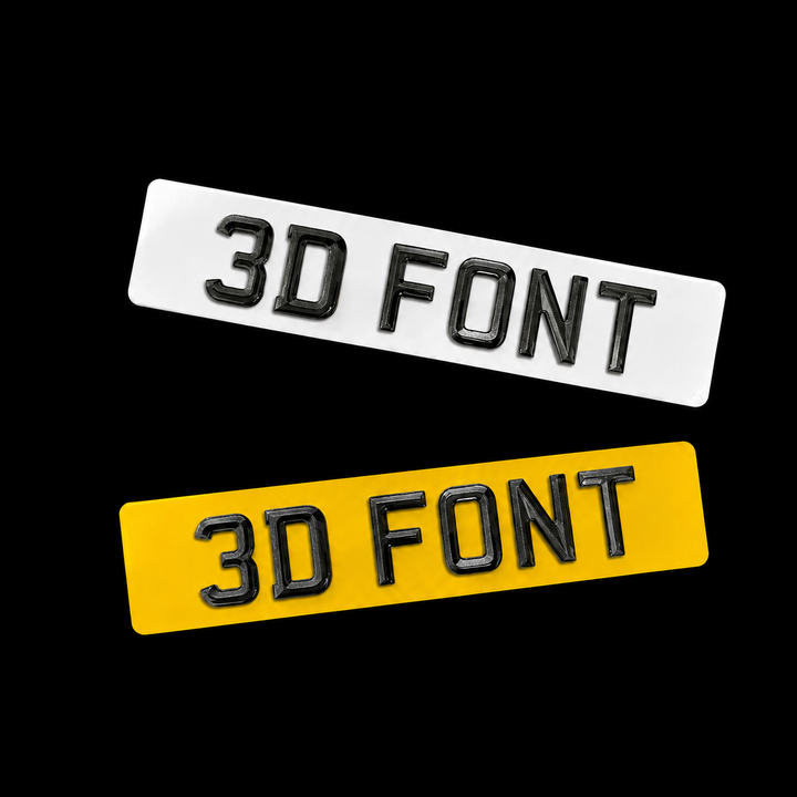 3D Font Plate