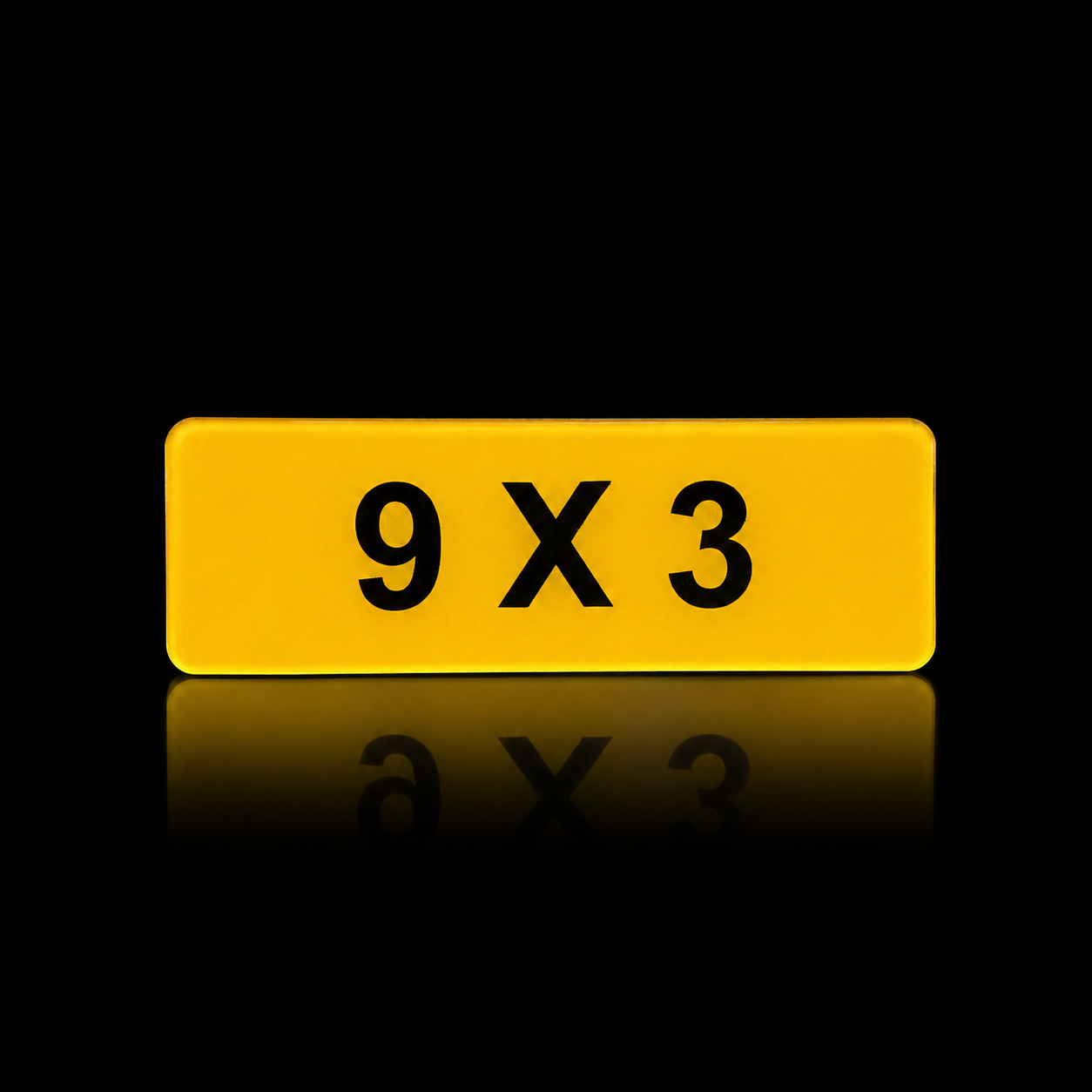 Bike Plate 9x3