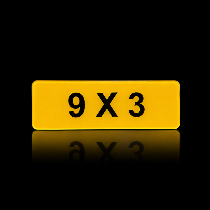 Bike Plate 9x3