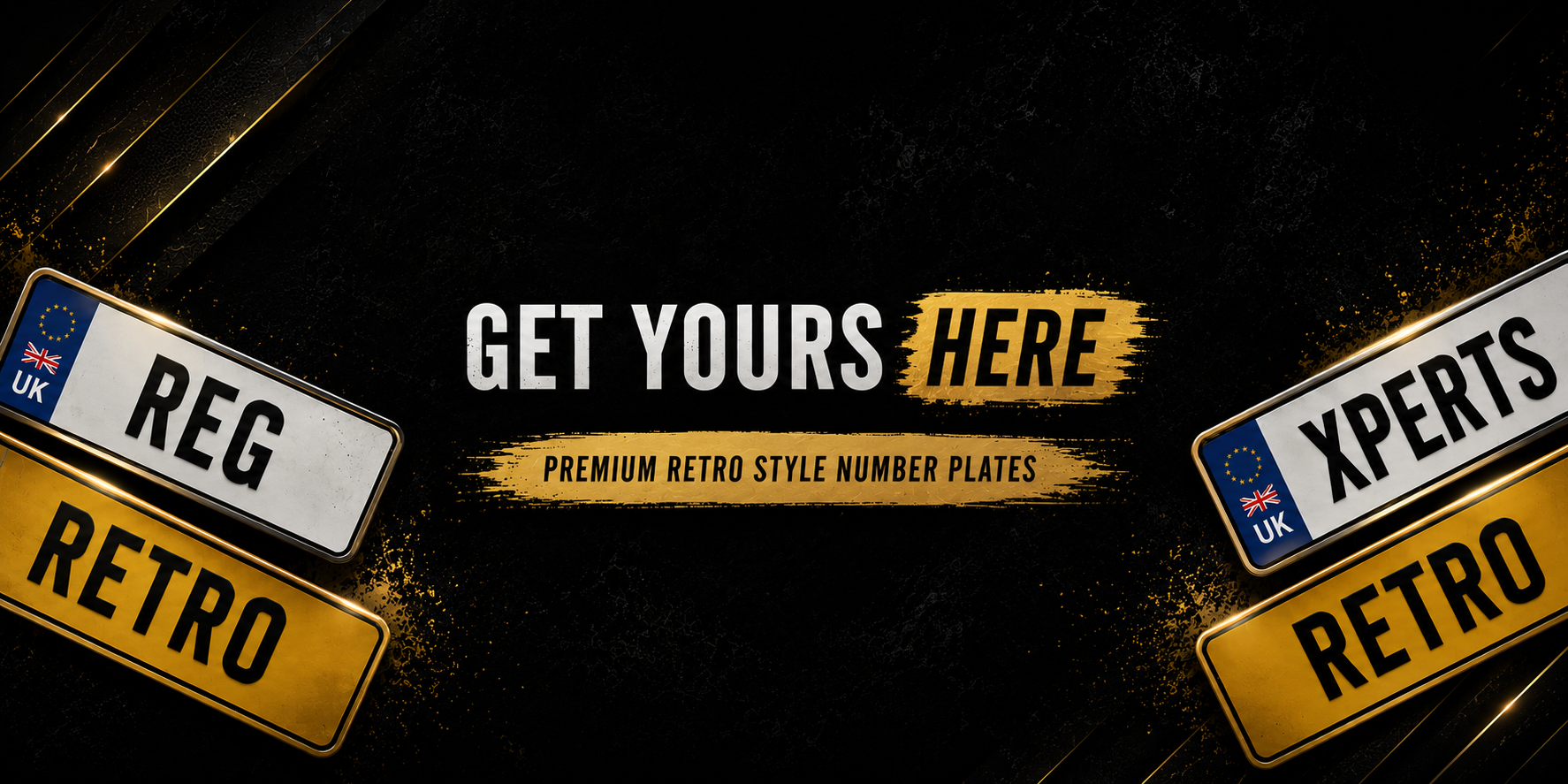 RegXperts premium retro style number plates