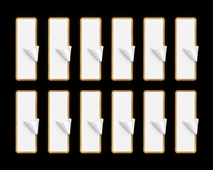 Number Plate Sticky Pads (Adhesive)