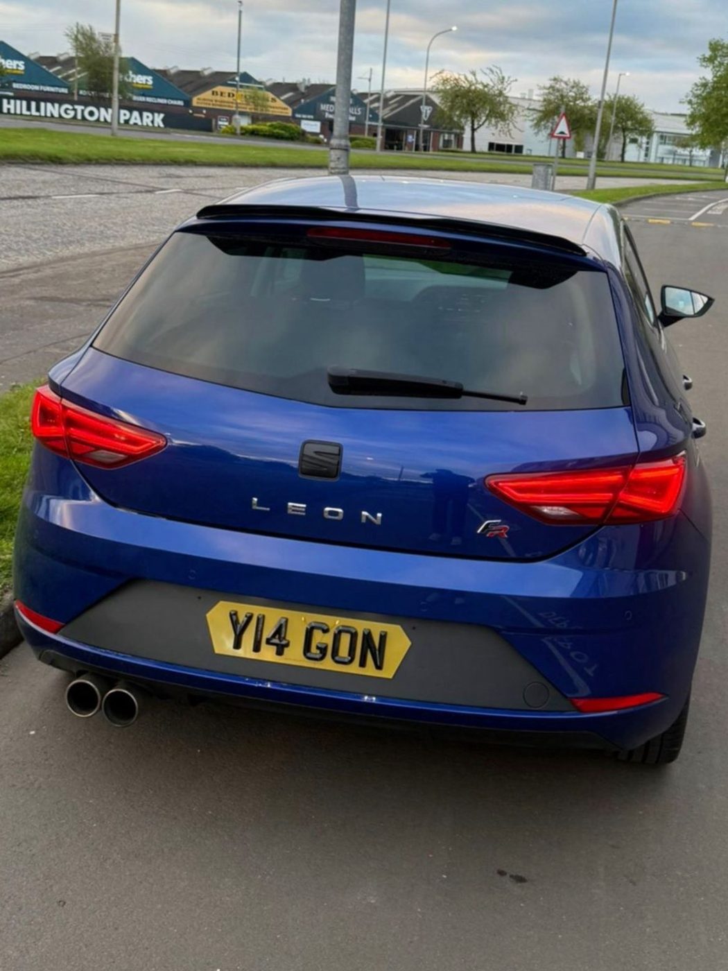 RegXperts plate fitted to a customer car