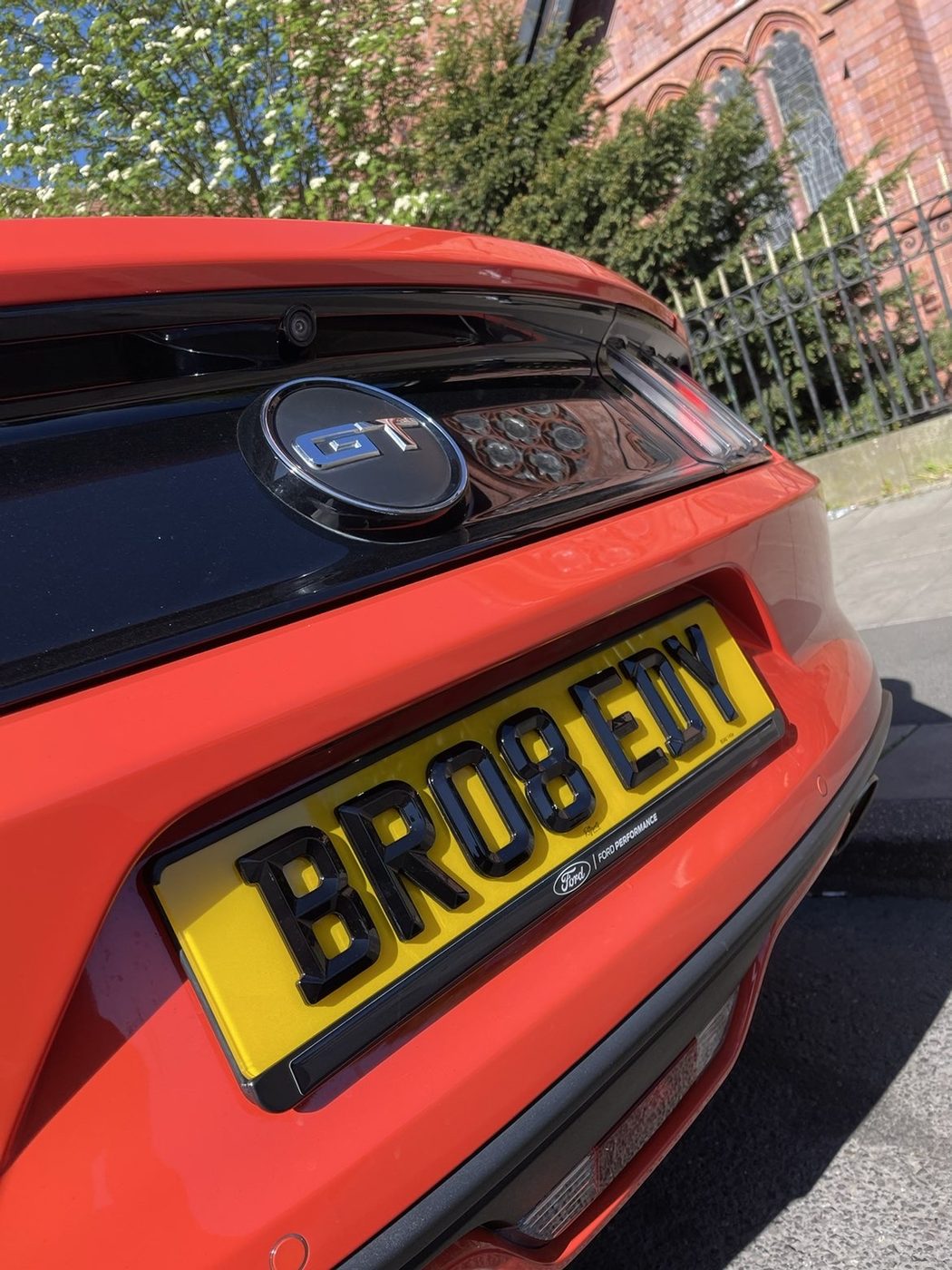 RegXperts plate fitted to a customer car