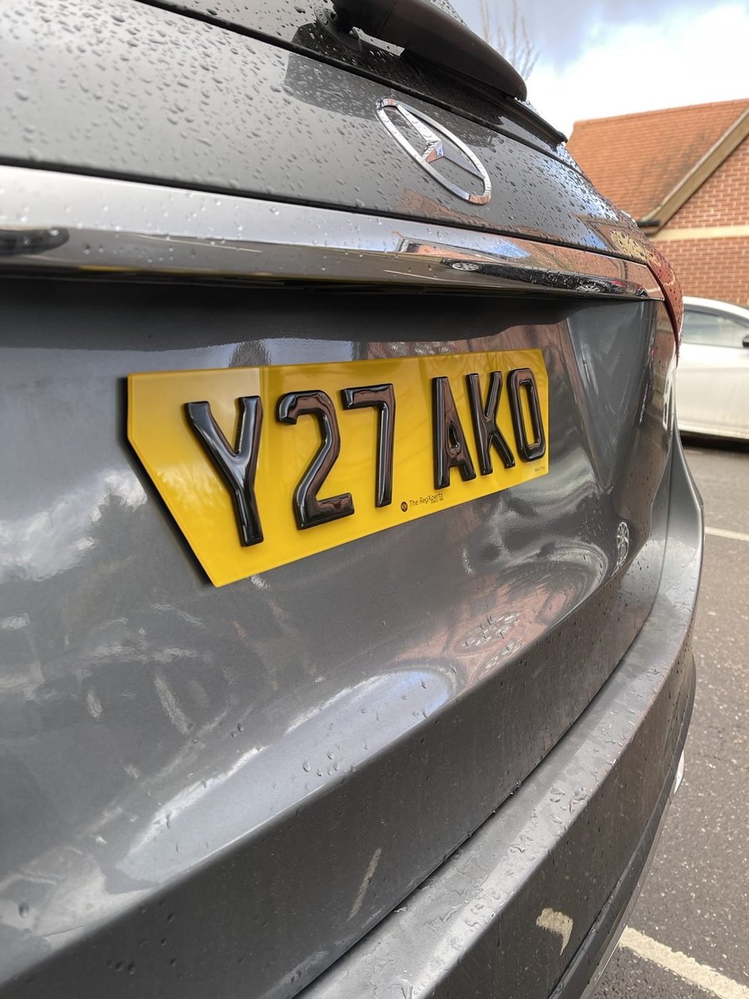 RegXperts plate fitted to a customer car