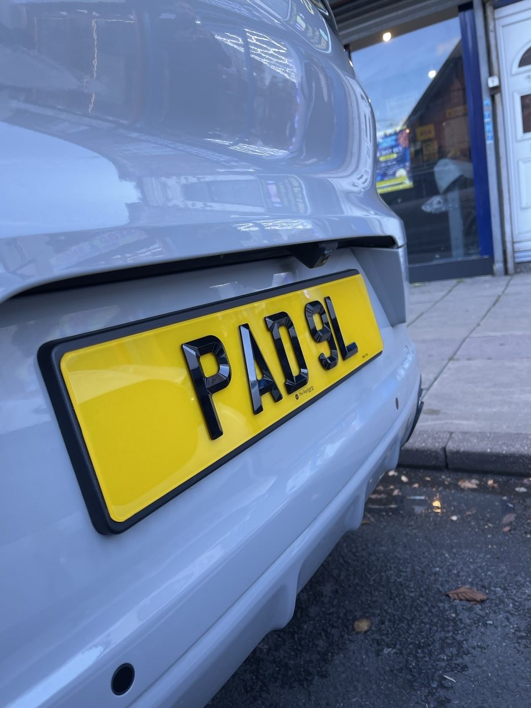 RegXperts plate fitted to a customer car