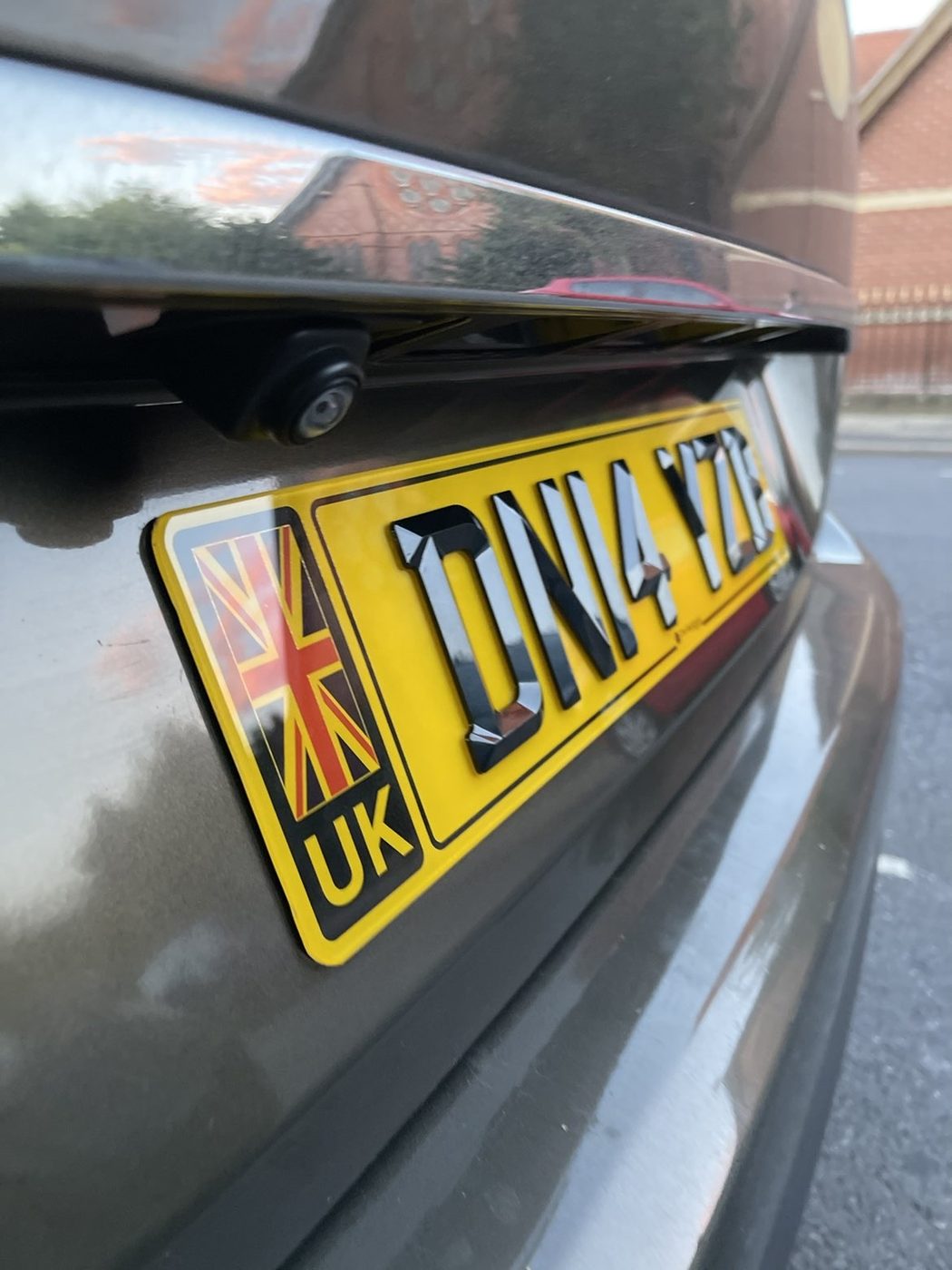 RegXperts plate fitted to a customer car
