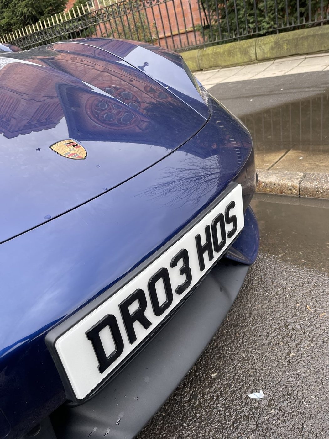 RegXperts plate fitted to a customer car